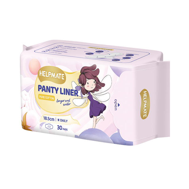 185mm Ultra-Compact Cotton Sanitary Pad for Light Protection (30pcs)